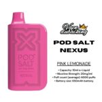 PODSALT NEXUS 6000 PUFFS PINK LEMONADE 20MG