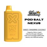 PODSALT NEXUS 6000 PUFFS SWEET TANGERINE COCONUT 20MG