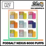 PodSalt Nexus 6000 Puffs Disposable Vape 5% Nicotine