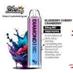 Vapes Bars Diamond 7000 Puffs Blueberry Cherry Cranberry