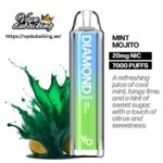 Vapes Bars Diamond 7000 Puffs Mint Mojito