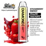 Vapes Bars Diamond 7000 Puffs Strawberry Energy