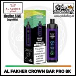 Al Fakher Crown Bar 8000 Puffs Grape Mint