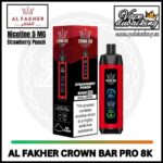 Al Fakher Crown Bar 8000 Puffs Strawberry Punch