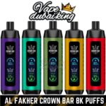 Crown Bar 8000 Puffs Disposable Vape By AL Fakher