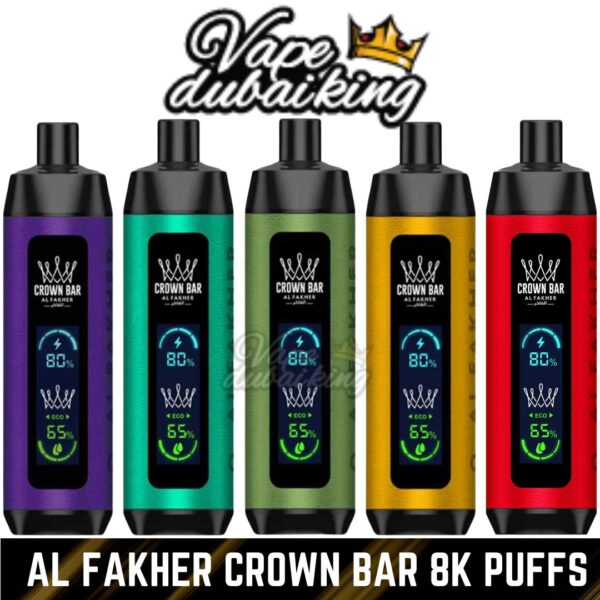 Crown Bar 8000 Puffs Disposable Vape By AL Fakher