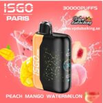 Isgo Paris X 30000 Puffs Peach Mango Watermelon