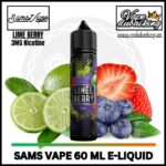 Sams Vape 60ML E-liquid Lime Berry