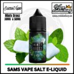 Sams Vape Saltnic E-liquid Minty Breez