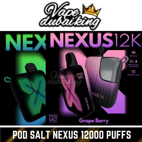 Pod salt Nexus 12000 Puffs Disposable Vape Dubai