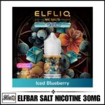 Elfliq Saltnic E-liquid By Elfbar Iced Blueberry