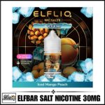 Elfliq Saltnic E-liquid By Elfbar Iced Mango Peach