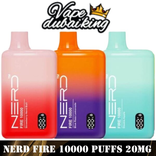 NERD Fire 10000 Puffs 20MG Disposable Vape in Dubai