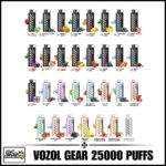 Vozol Gear Shisha 25000 Puffs 3MG Disposable Vape All Flavors