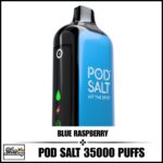 Pod Salt 35000 Puffs 20MG Disposable Vape Blue Raspberry