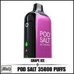 Pod Salt 35000 Puffs 20MG Disposable Vape Grape Ice