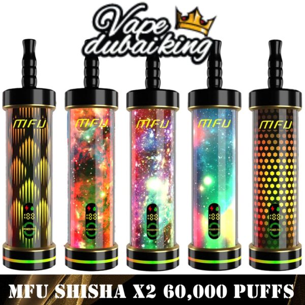 MFU Shisha X2 60000 Puffs Hookah Disposable Vape 50MG