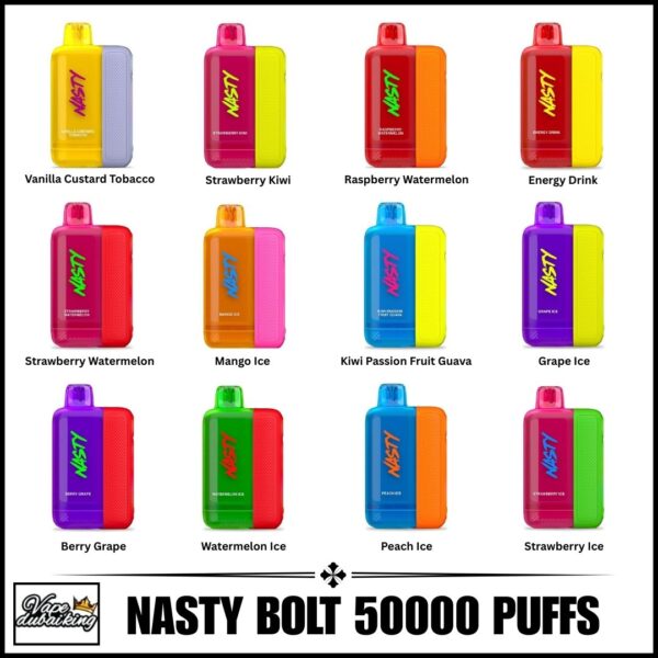 Nasty Bolt 50000 Puffs Disposable All Flavors
