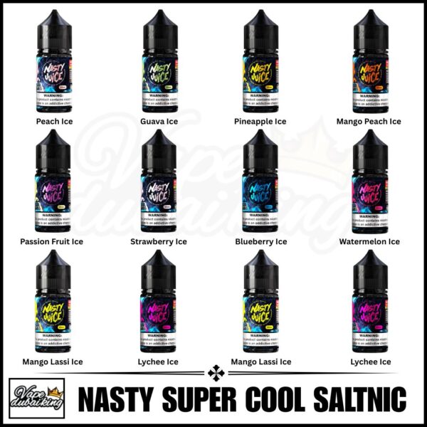 Nasty Super Cool 35MG Salt Nicotine all flavors