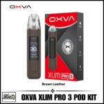 Oxva Xlim Pro 3 Pod Kit Brown Leather