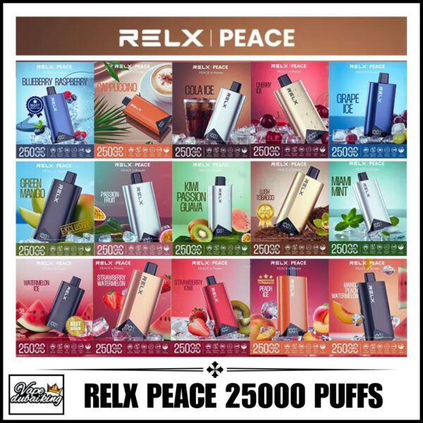 Relx Peace 25000 Puffs Disposable Vape All Flavors
