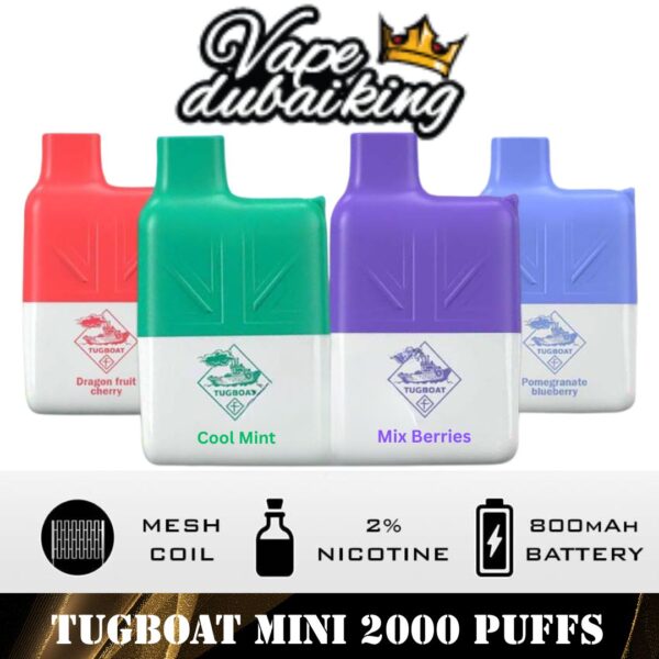 Tugboat Mini 2000 Puffs Disposable in Dubai 20MG