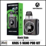 Vaporesso Xros 5 Nano Pod Kit Black Stain