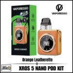 Vaporesso Xros 5 Nano Pod Kit Orange Leatherette