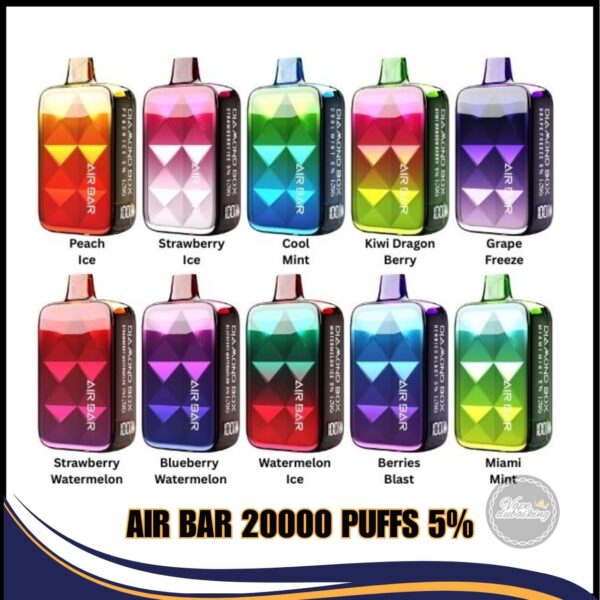 Air Bar Diamond Box 20000 Puffs all Flavors