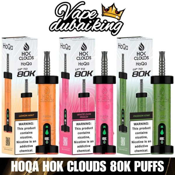 Hoqa 80K Puffs Hok Clouds 5Mg Hookah Disposable