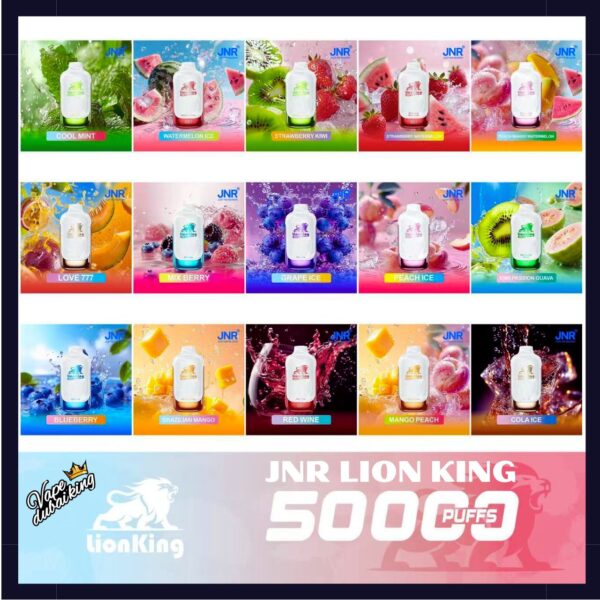 JNR Lion King 50000 Puffs all flavors
