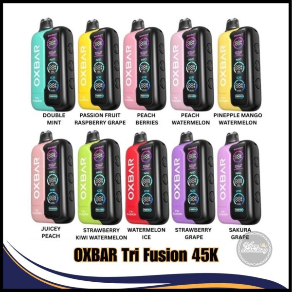 OXBAR Tri Fusion 45K Disposable all Flavors