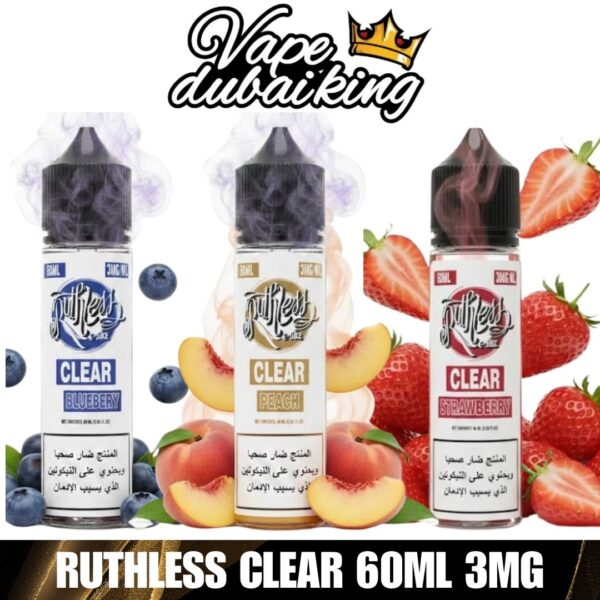 Ruthless Clear 60ml E-Juice in Dubai 3mg