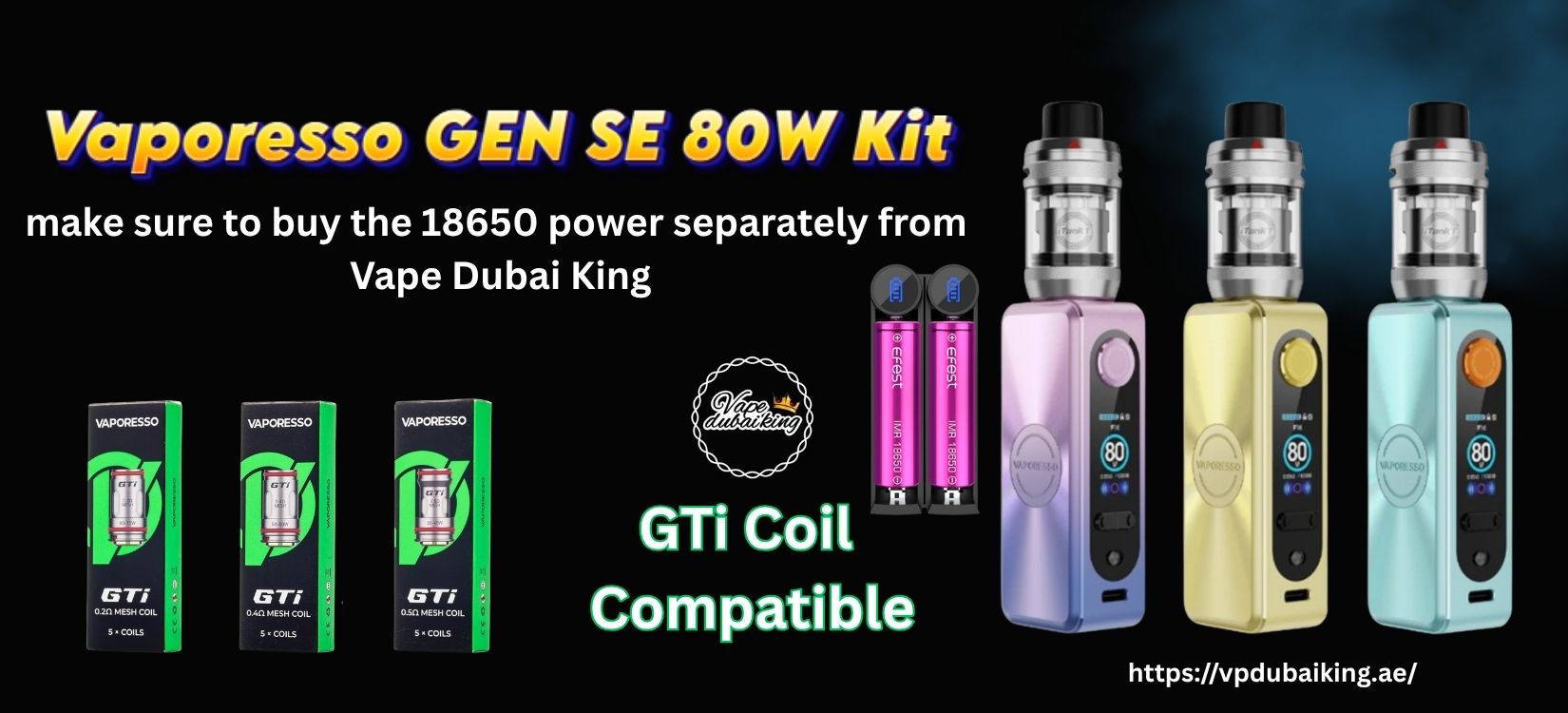Vaporesso GEN SE 80W Vape Mod Kit in Dubai 2 Vaporesso GEN SE 80W Review