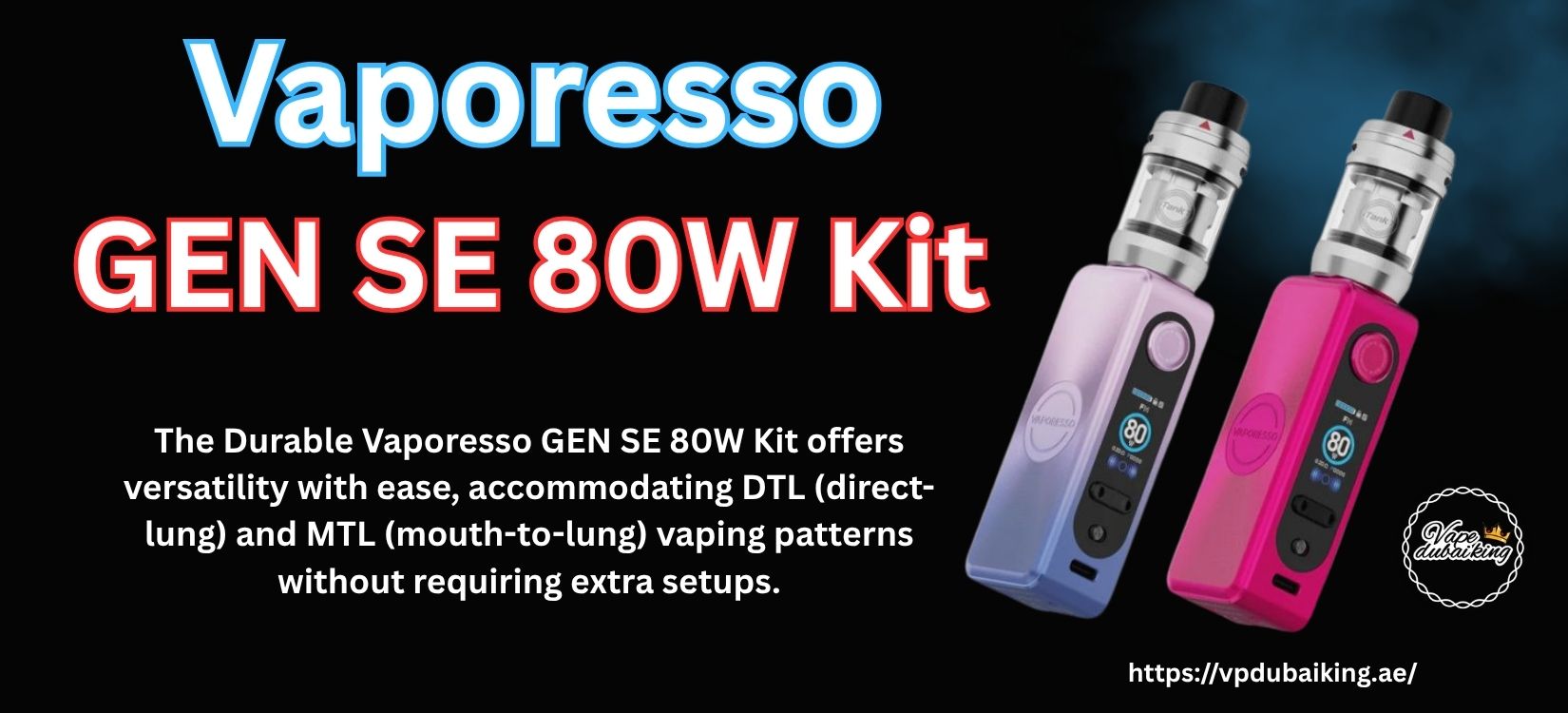 Vaporesso GEN SE 80W Vape Mod Kit in Dubai 3 Vaporesso GEN SE 80W Vape Kit in UAE