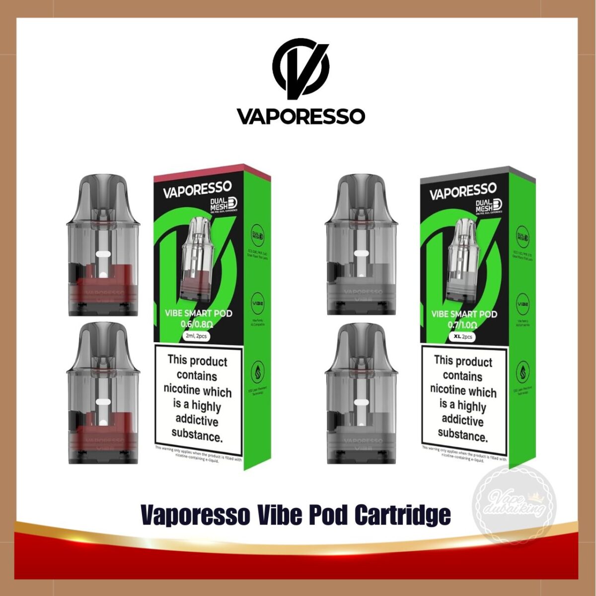 Vaporesso Vibe Pod Cartridge all ohm