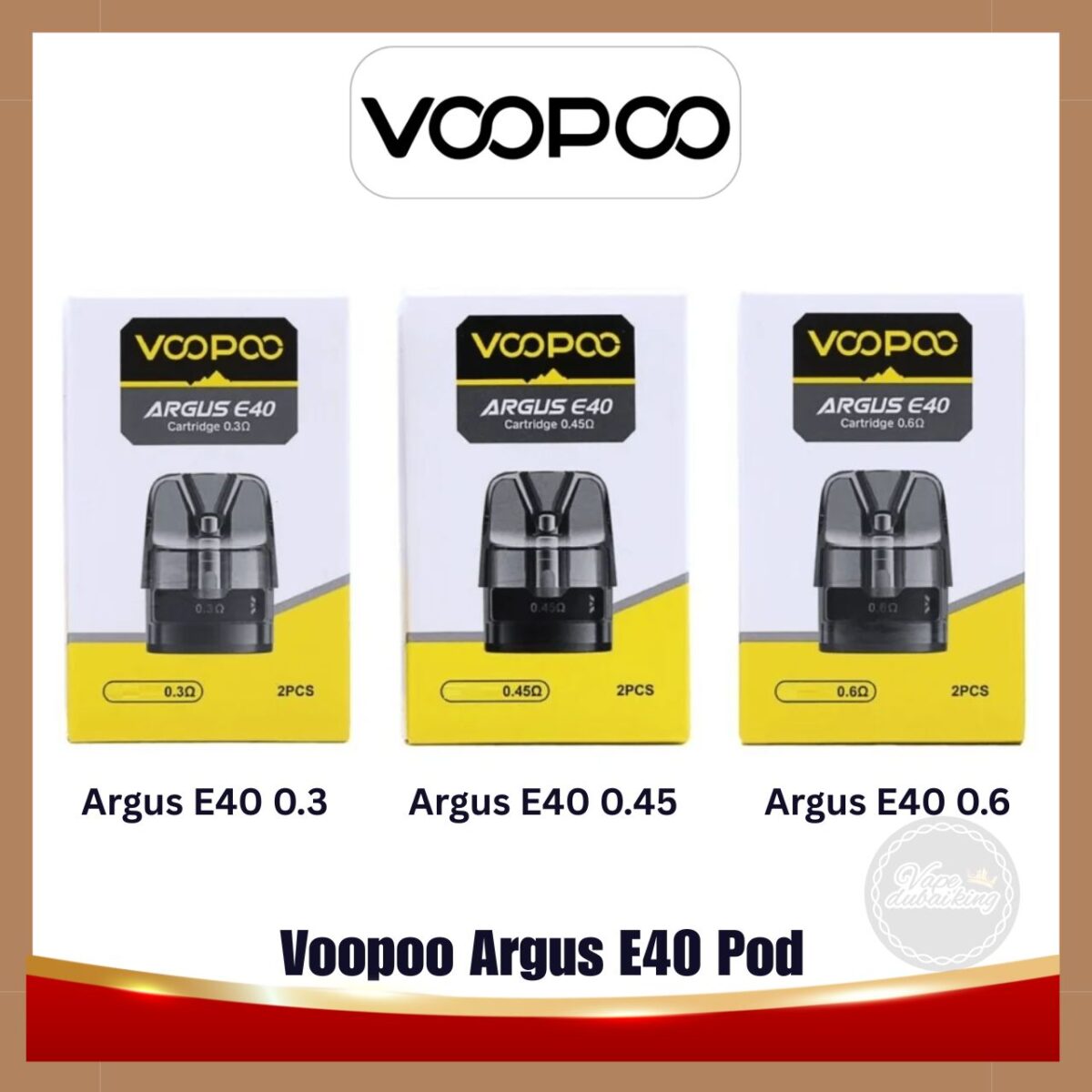 Voopoo Argus E40 Pod Cartridge all ohm