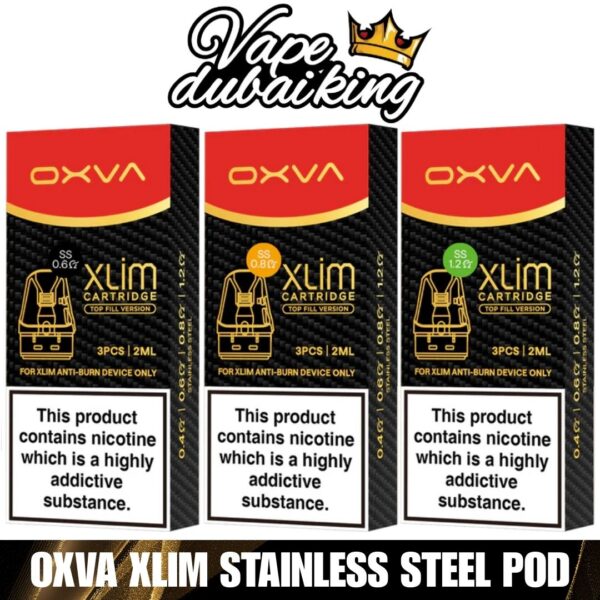 Xlim Stainless Steel Pod By Oxva Vape In Dubai