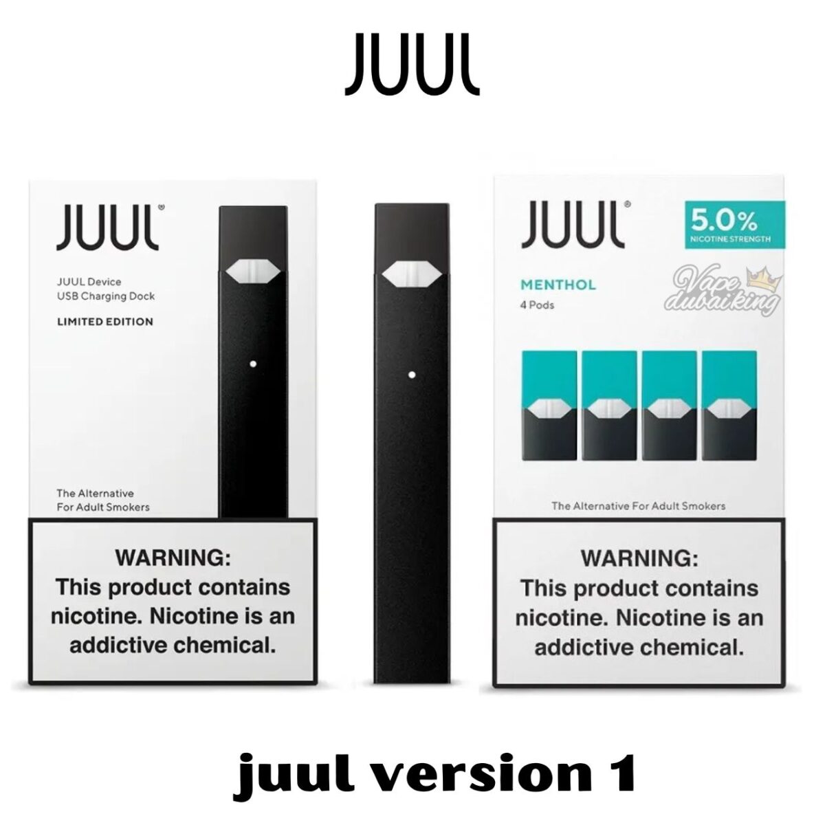 menthol juul pod and device