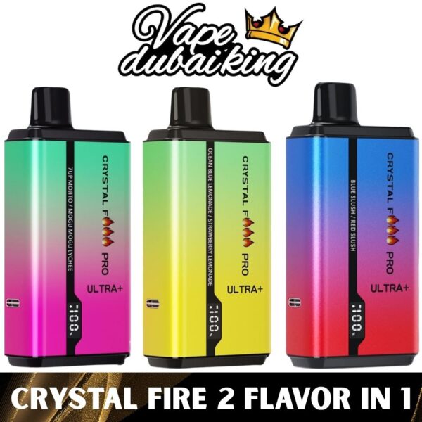Crystal Fire Pro Ultra 18000 Puffs Two Flavor in One