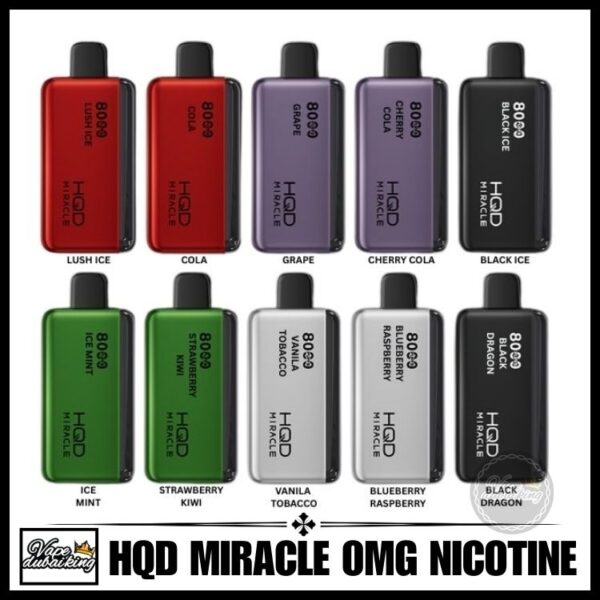 HQD Miracle 0mg Nicotine All Flavors
