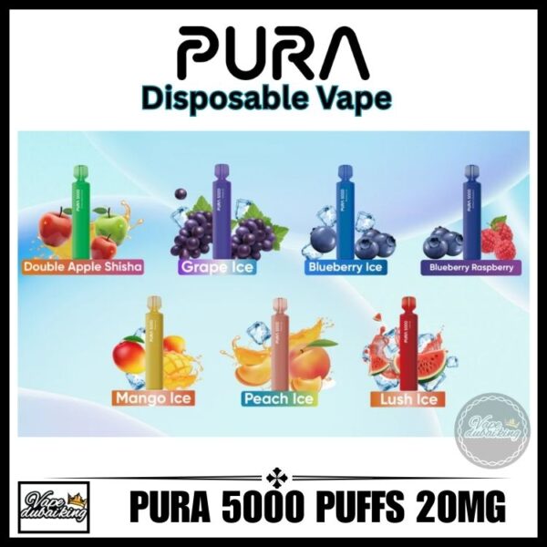 Pura 5000 Puffs 20MG all Flavors
