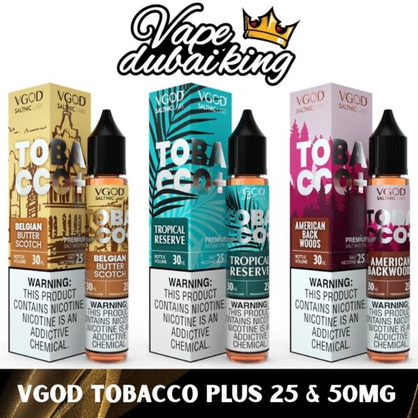 VGOD Tobacco Plus Salt Nicotine 25MG & 50MG