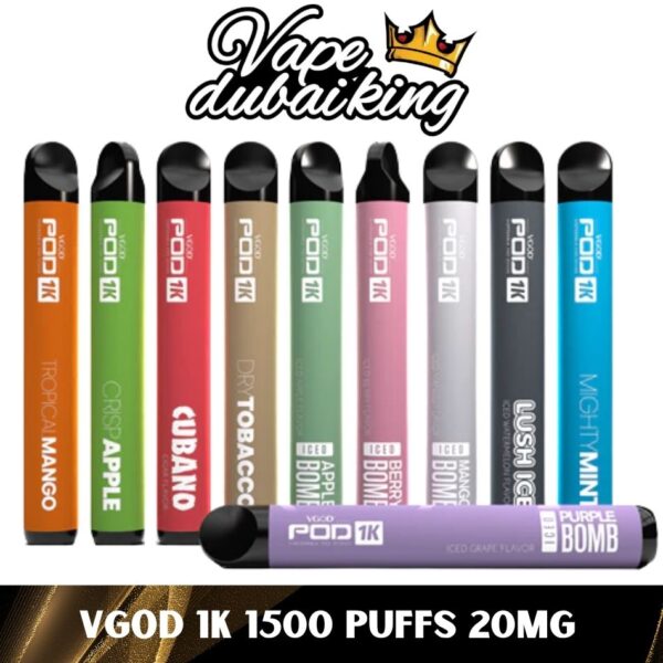 Vgod Pod 1k 20MG Disposable Vape in UAE