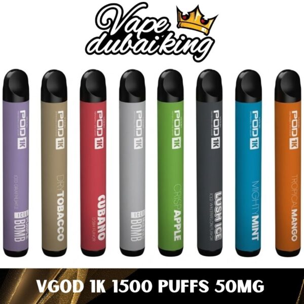 Vgod Pod 1k 50MG Disposable Vape in Dubai